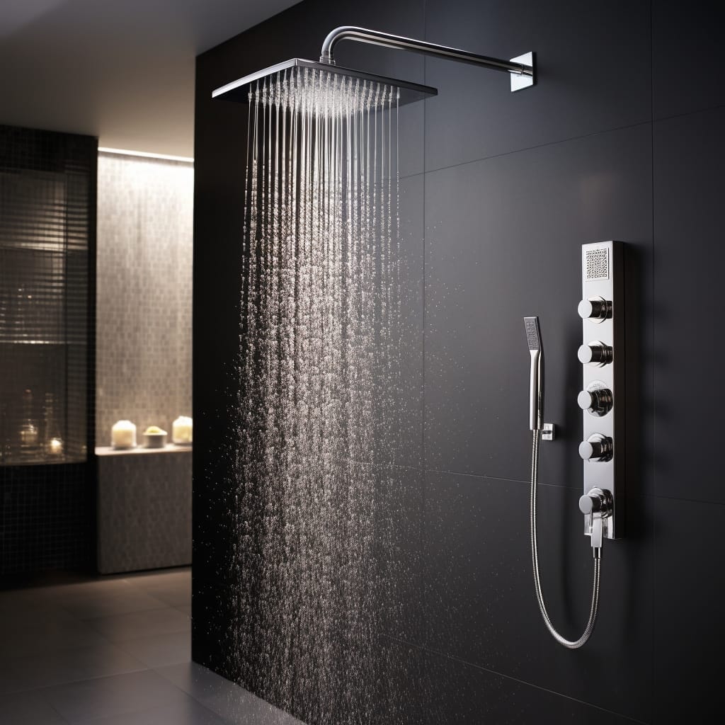 luxury rainfall shower